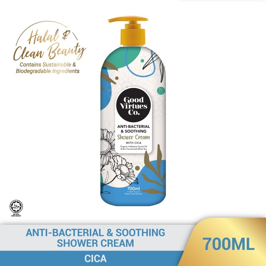 Anti-Bacterial & Soothing Shower Cream With Cica 700ml