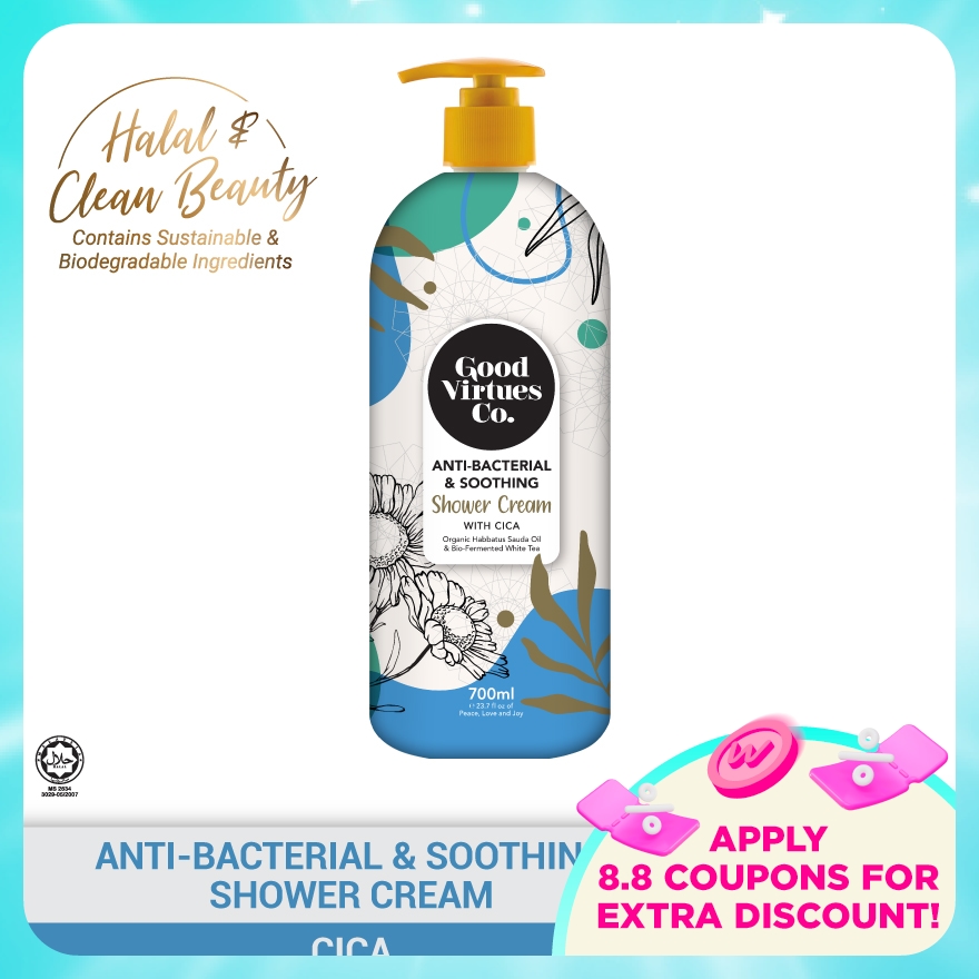 Anti-Bacterial & Soothing Shower Cream With Cica 700ml