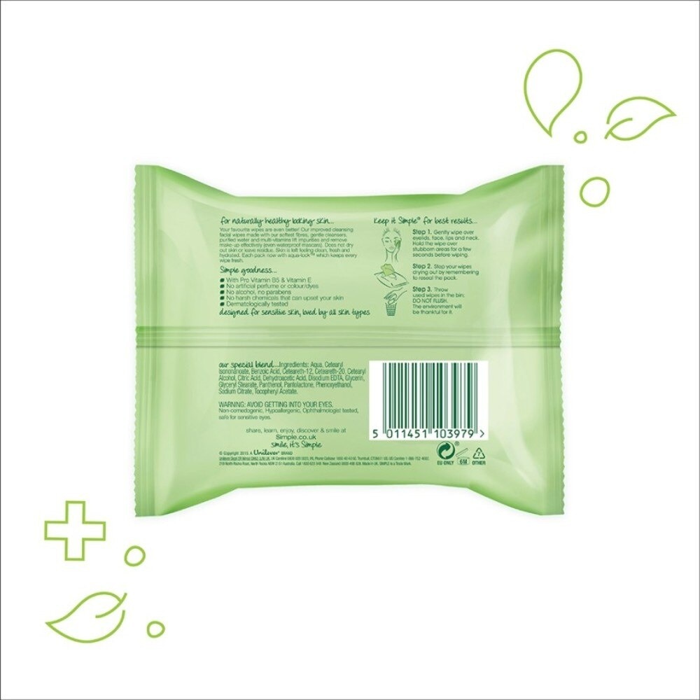 Kind to Skin Cleansing Facial Wipes 7's