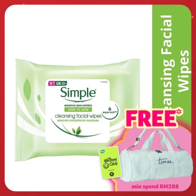 SIMPLE Kind to Skin Cleansing Facial Wipes 7's