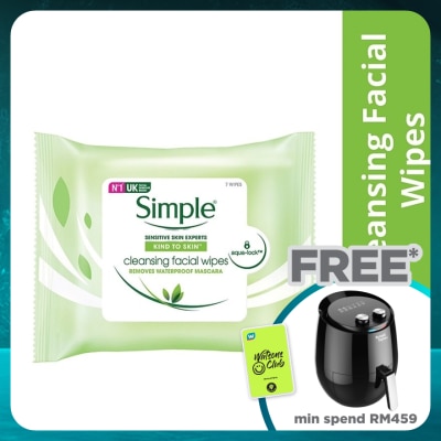 SIMPLE Kind to Skin Cleansing Facial Wipes 7's