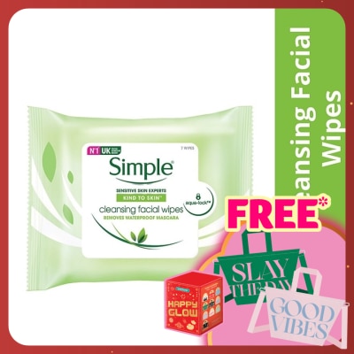 SIMPLE Kind to Skin Cleansing Facial Wipes 7's