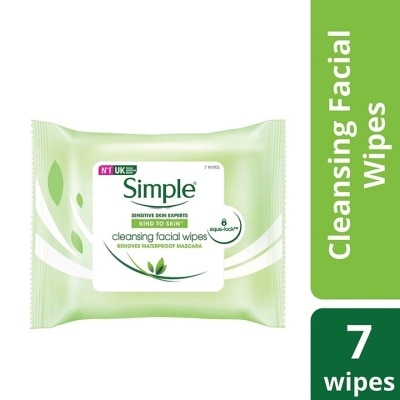 SIMPLE Kind to Skin Cleansing Facial Wipes 7's