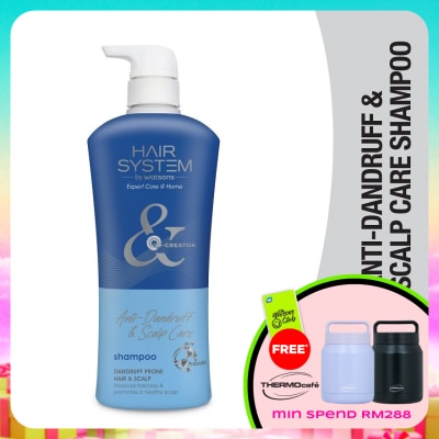HAIR SYSTEM BY WATSONS - Anti-dandruff & Scalp Care Shampoo 500ml