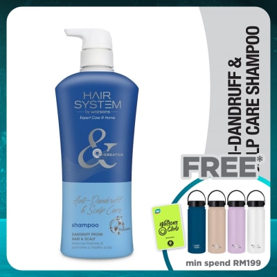 HAIR SYSTEM BY WATSONS Anti-dandruff & Scalp Care Shampoo 500ml