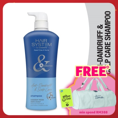 HAIR SYSTEM BY WATSONS Anti-dandruff & Scalp Care Shampoo 500ml