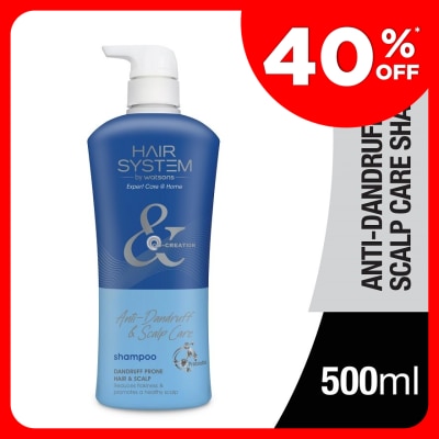 HAIR SYSTEM BY WATSONS Anti-dandruff & Scalp Care Shampoo 500ml