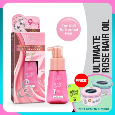 HAIR SYSTEM BY WATSONS Ultimate Rose Hair Oil 70ml (Normal & Dull Hair)