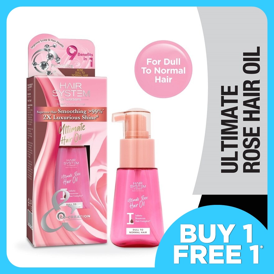 Ultimate Rose Hair Oil 70ml (Normal & Dull Hair)