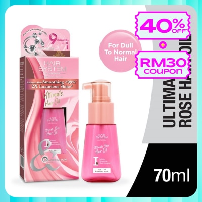 HAIR SYSTEM BY WATSONS Ultimate Rose Hair Oil 70ml (Normal & Dull Hair)
