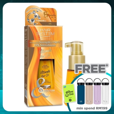 HAIR SYSTEM BY WATSONS Ultimate Hair Oil 70ml (Dry, Damaged Hair)
