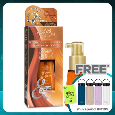 HAIR SYSTEM BY WATSONS Ultimate Hair Oil 70ml(Very Coarse,Damaged Hair)