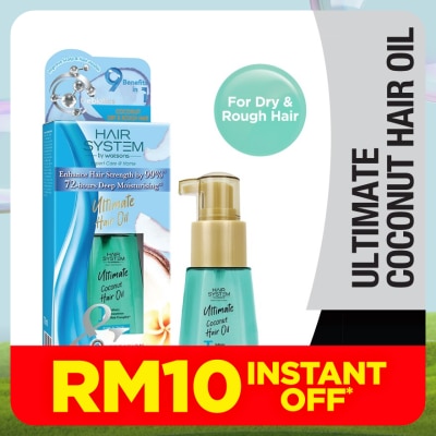 HAIR SYSTEM BY WATSONS Ultimate Coconut Hair Oil 70ml(Normal to Dry Hair)