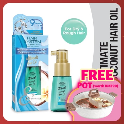 HAIR SYSTEM BY WATSONS Ultimate Coconut Hair Oil 70ml(Normal to Dry Hair)