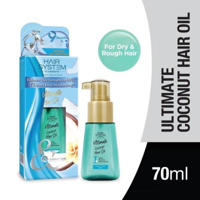 HAIR SYSTEM BY WATSONS Ultimate Coconut Hair Oil 70ml(Normal to Dry Hair)