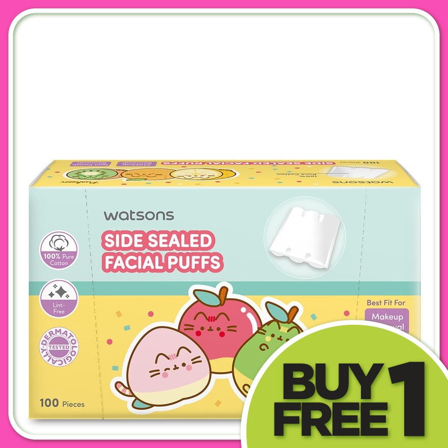 Pusheen The Cat Side Sealed Facial Puffs 100s