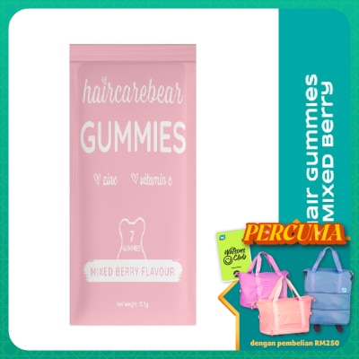 HAIR CARE BEAR Hair Gummies Mixed Berry 7s