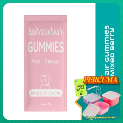 HAIR CARE BEAR - Hair Gummies Mixed Berry 7s