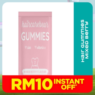 HAIR CARE BEAR Hair Gummies Mixed Berry 7s