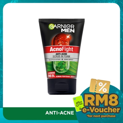 GARNIER MEN Acno Fight Anti-Acne Foam 100ml