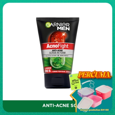 GARNIER MEN - Acno Fight Anti-Acne Foam 100ml