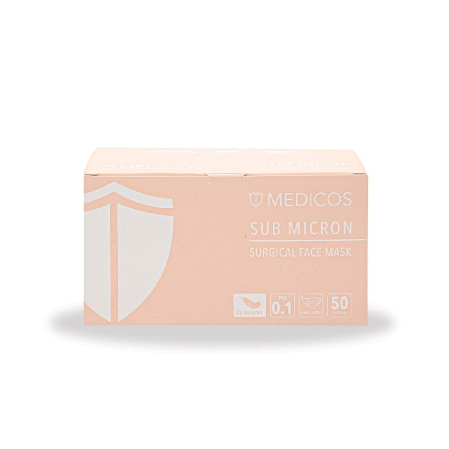 4 Ply Lumi Series Surgical Face Mask Peach 50's