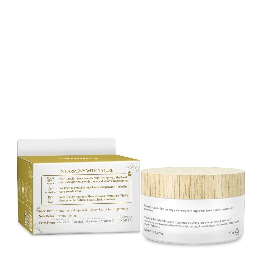 Rice Bran & Soy Bean Brightening Daily Cream 50g