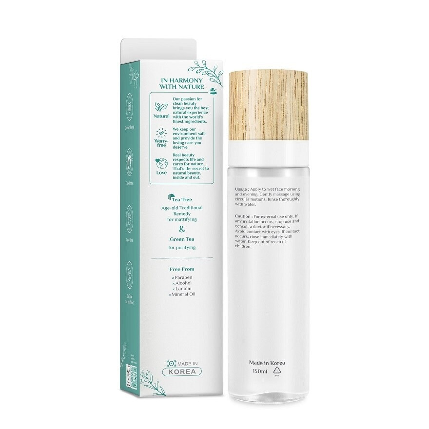 Tea Tree & Green Tea Mattifying Cleansing Gel 150ml