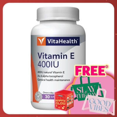 VITAHEALTH Vitamin E 400IU Soft Capsule 30s