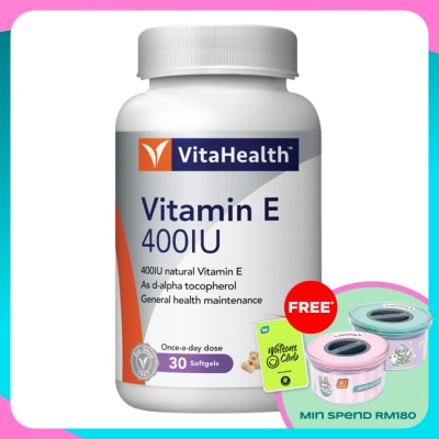 VITAHEALTH Vitamin E 400IU Soft Capsule 30s
