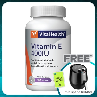 VITAHEALTH Vitamin E 400IU Soft Capsule 30s
