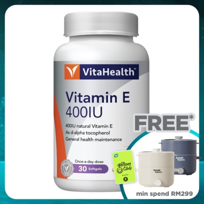 VITAHEALTH Vitamin E 400IU Soft Capsule 30s