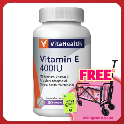 VITAHEALTH Vitamin E 400IU Soft Capsule 30s