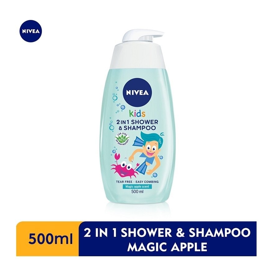 Kids 2 in 1 Shower & Shampoo Magic Apple 500ml