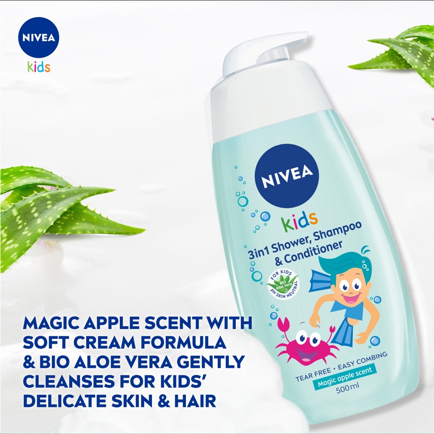 Kids 3 in 1 Shower & Shampoo Magic Apple 500ml