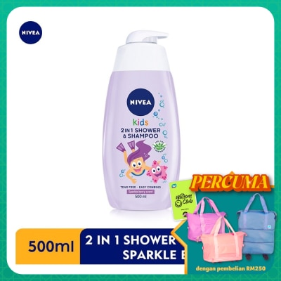 NIVEA BABY Kids 2 in 1 Shower & Shampoo Sparkle Berry 500ml