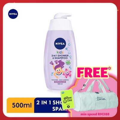NIVEA BABY Kids 2 in 1 Shower & Shampoo Sparkle Berry 500ml