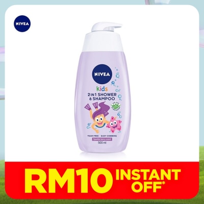 NIVEA BABY Kids 2 in 1 Shower & Shampoo Sparkle Berry 500ml