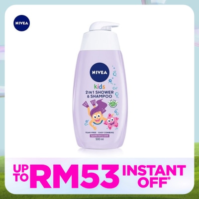 NIVEA BABY Kids 2 in 1 Shower & Shampoo Sparkle Berry 500ml