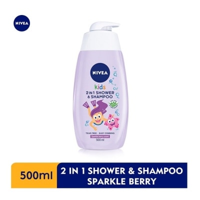 NIVEA BABY Kids 2 in 1 Shower & Shampoo Sparkle Berry 500ml