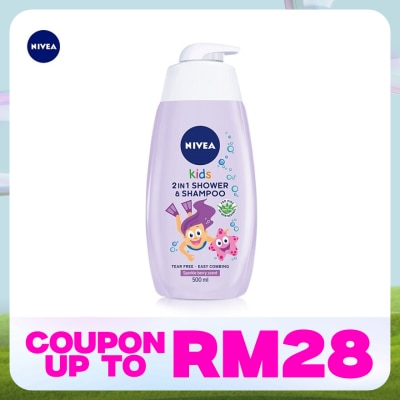 NIVEA BABY Kids 2 in 1 Shower & Shampoo Sparkle Berry 500ml