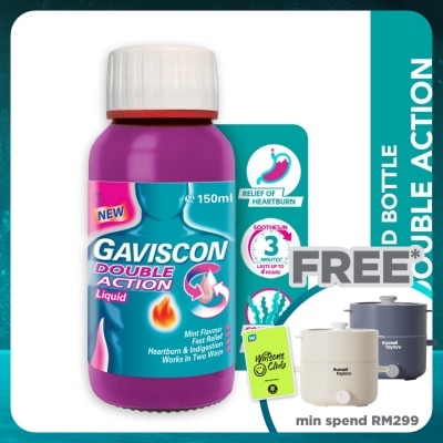 GAVISCON Heartburn & Indigestion Relief Double Action Bottle 150ml