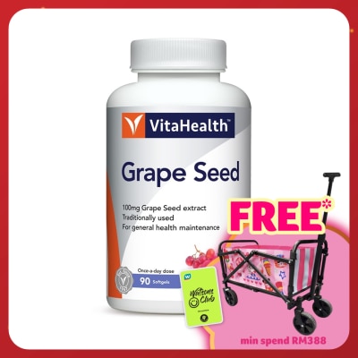 VITAHEALTH Grape Seed 100MG Softgels 90's