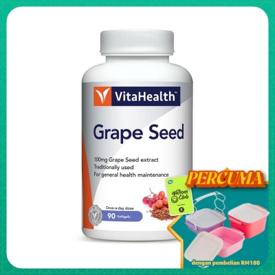VITAHEALTH - Grape Seed 100MG Softgels 90's