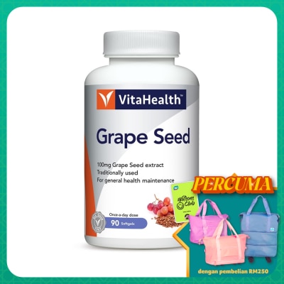 VITAHEALTH Grape Seed 100MG Softgels 90's