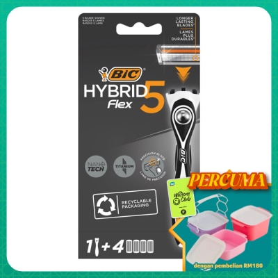 BIC - Hybrid Flex 5 Blade System 4s