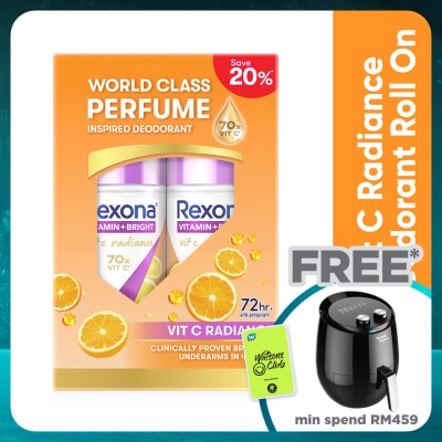 REXONA Vit C + Anti Stain Roll On Deo 2x45ml