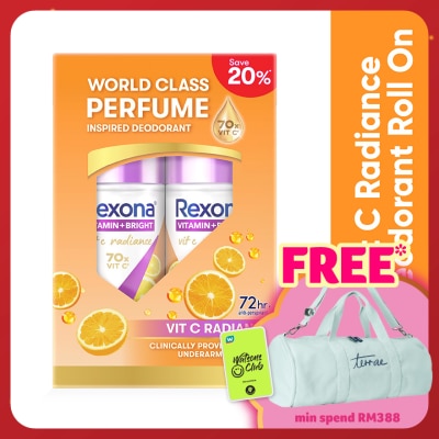 REXONA Vit C + Anti Stain Roll On Deo 2x45ml