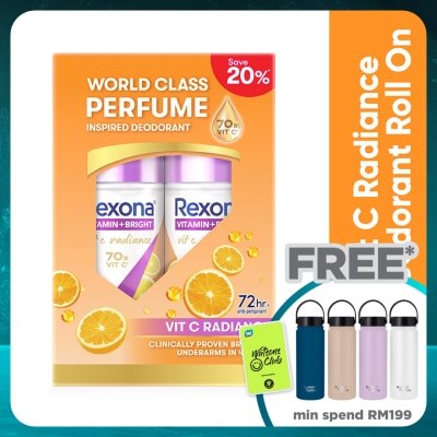 REXONA Vit C + Anti Stain Roll On Deo 2x45ml