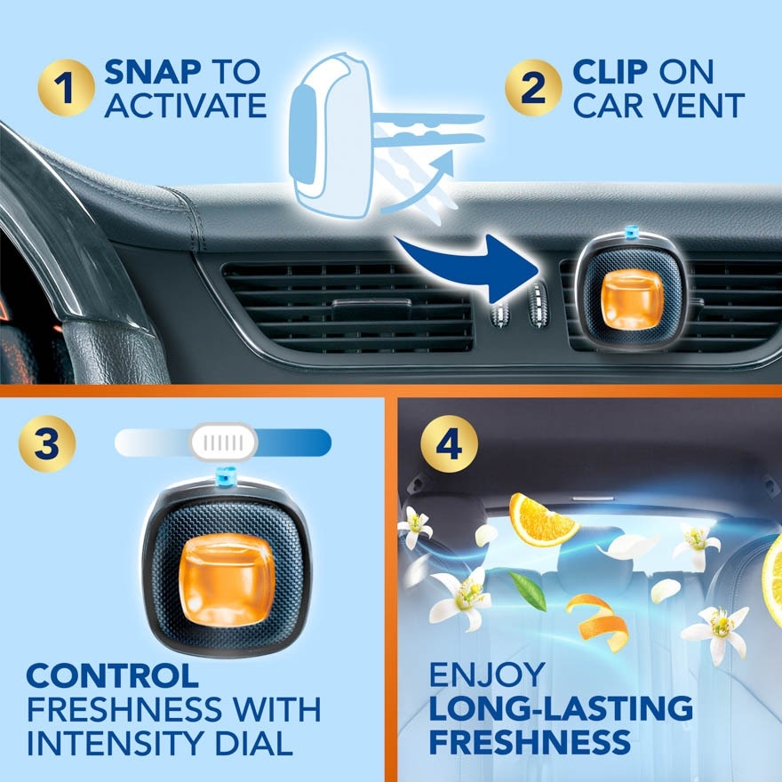 Car Mini Clip Light Citrus 2.2 ml